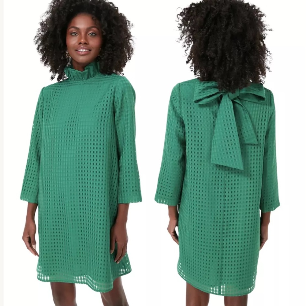 Tuckernuck Green Bow-Back Dress